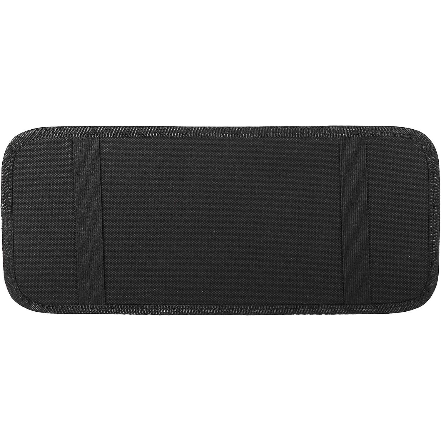 2 count  CD Visor Storage Cases  Sun Visor Organizer with 10 DVD Storage Sleeves Black with Red Line
