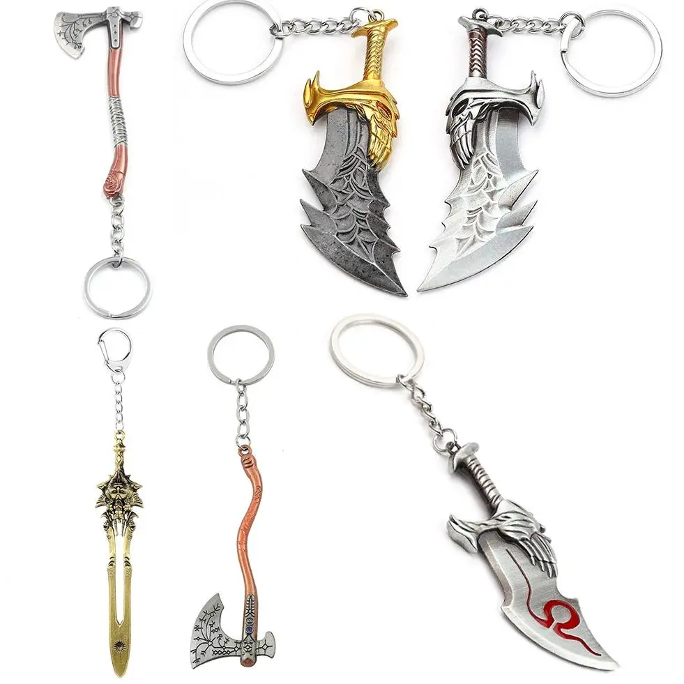 God of War 4 Kratos Sword Keychain Pendant Keyring Jewelry Men And Women Car key chain Accessories