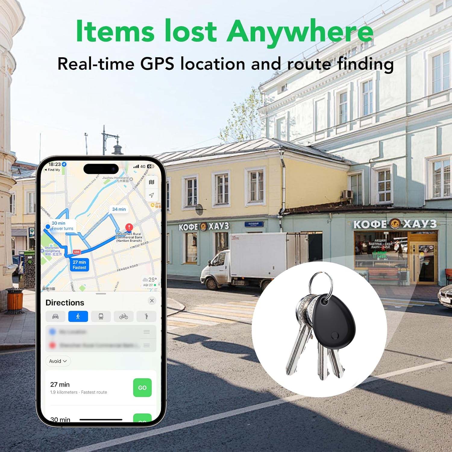 Intelligent Anti Loss Tracker，Real-Time Tracking, Prevent Item Loss, Suitable For Pets Such As Dogs And Cats, As Well As Items Such As Wallets, Handbags, And Keys, With Precise And Intelligent Positioning And Tracking Functions.