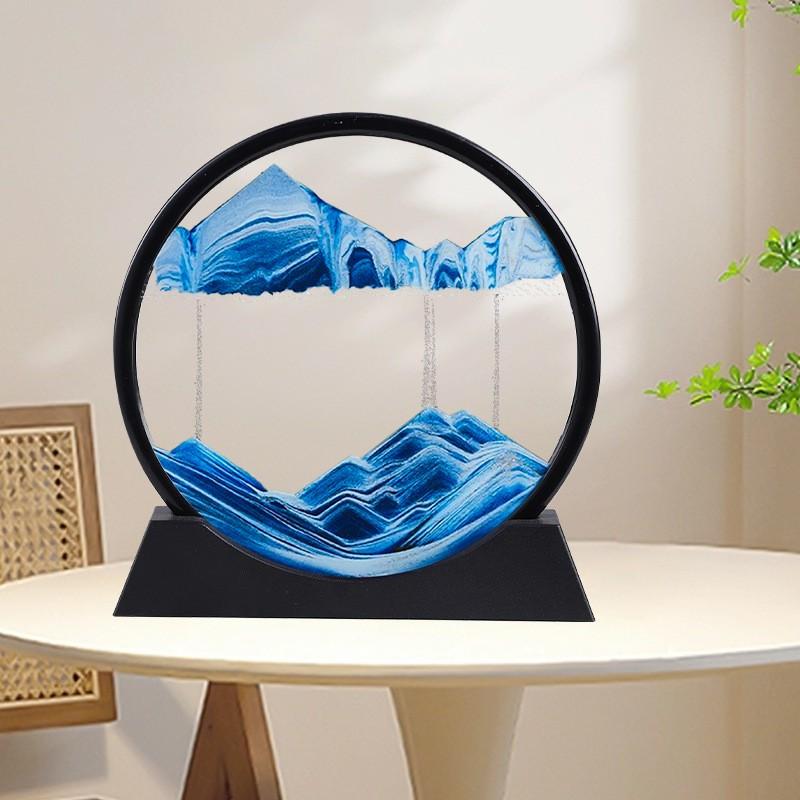 Creative Sand Art Decorative Hourglass, Office Living Room Desktop Bedroom Desk Decoration, Unique Home Ornament, Stylish Tabletop Accent