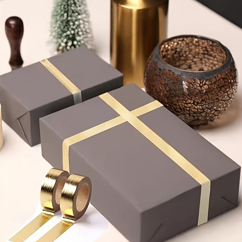 YITAP Gold Foil Metallic Tape LuxeCraft Tape 15mm x 5M Ideal for scrapbooking, DIY crafts, gift wrapping, and home decor Decorative adhesive tape