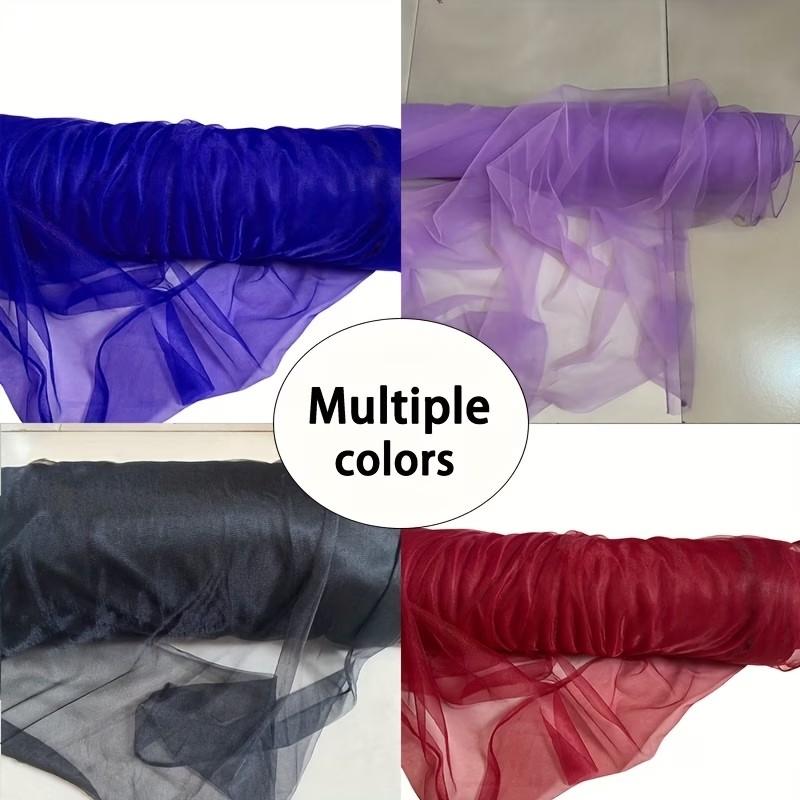 25m Roll Sheer Tulle Fabric, Multiple Sizes & Colors, for Wedding Backdrop, Party Arch, Ceiling & Stair Decoration