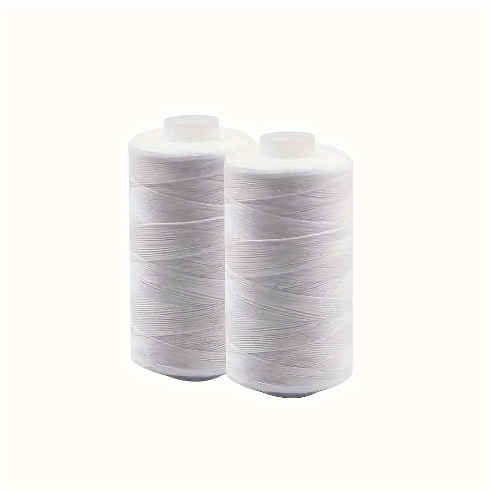 2pcs Black And White Sewing Thread, 500m/Roll, High-Quality Polyester Threads For Sewing Machine And Hand Stitching