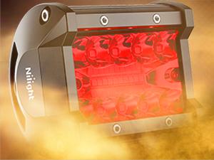 Nilight 4 inch LED Light Pod Red Triple Row 2PCS 60W Flood Spot Combo Driving Fog Lights Fishing Hunting  Safety Signal Deck Trailer lights for UTV Truck Vehicle Automotive Car  dealsforyoudays