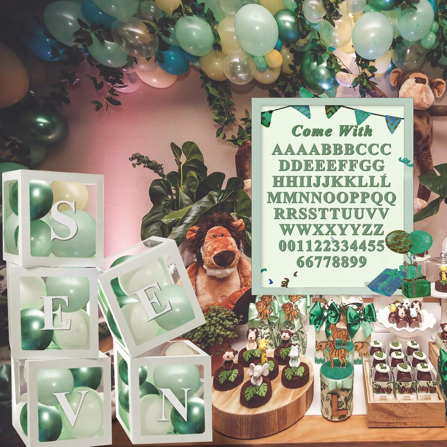 Transparent Balloon Boxes with 78 Letters & Numbers for Custom Names, Customized Gifts, Multi-Occasion Party Decor (Birthday, Graduation, Engagement) & Party Decor Ideas