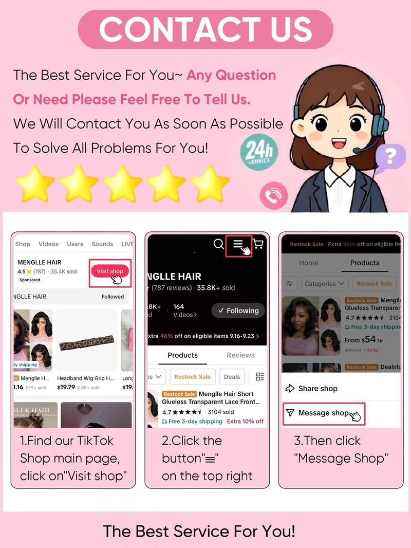 [Upgraded 7x6 Lace] Menglle Hair Glueless Pre Cut Lace 7X6 Bouncy Body Wave Lace Front Wigs Ready To Go Short Bob Human Hair Wigs Side Part Beginner Friendly#springfresh#GiftedInLove