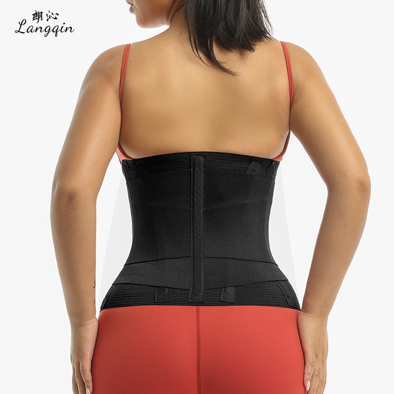 Women Thin Waist Trainer Belt Enhanced Sweat Workout Belt Tummy Control Fitness Body Shaper Back Support