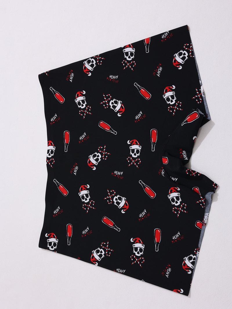 Women's Leopard Print Halloween Seamless Underwear Set, Fitted Mid-Waist Ice Silk Panties, Casual All-Season Comfortable Fit, Soft Breathable Knicker