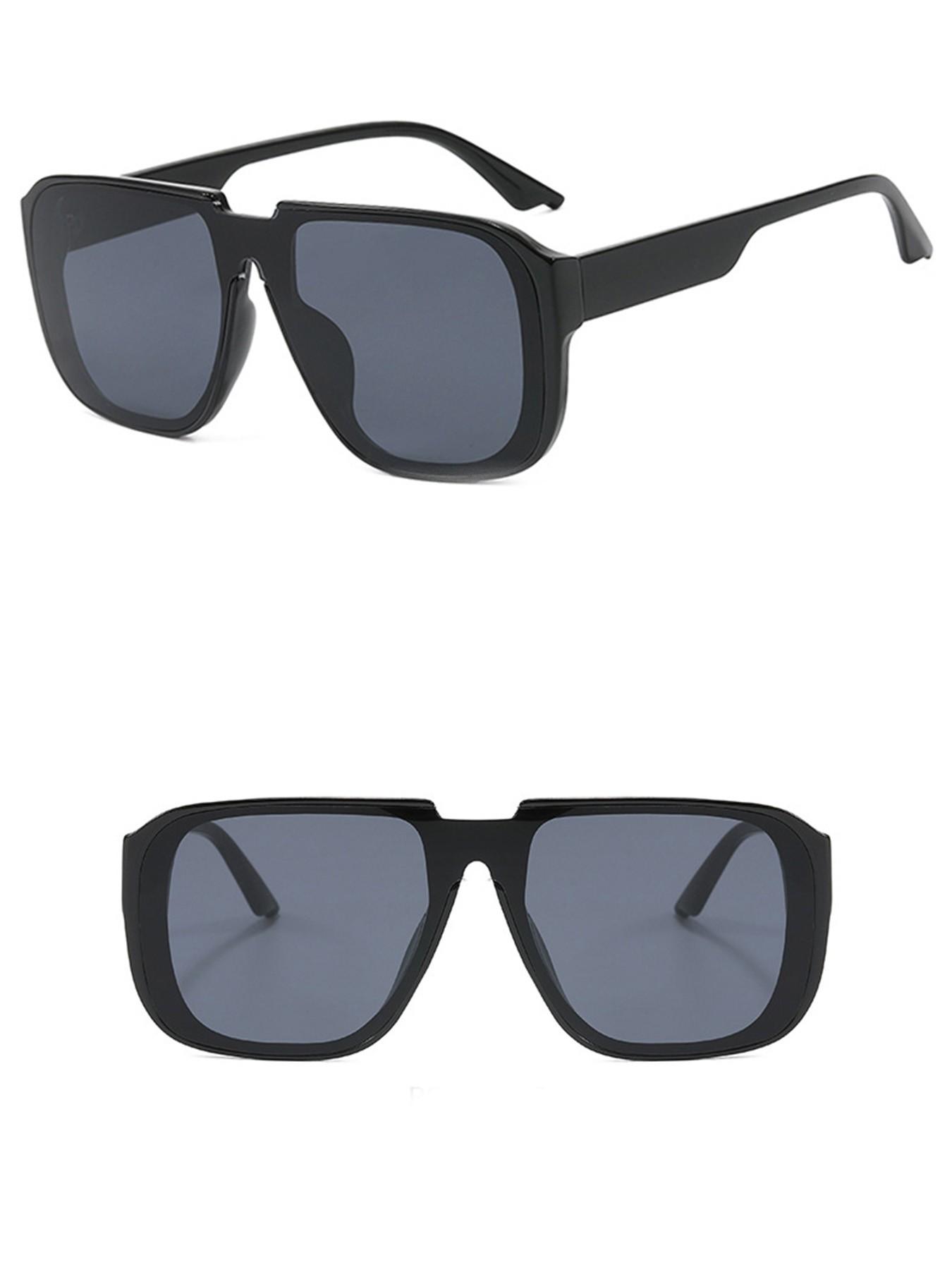 Unisex Large Frame Sunglasses, Fashionable Comfortable Eyewear, Ideal for Outdoor Activities, Parties, Travel, Driving, Fishing, Gifts