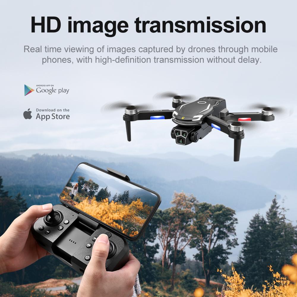Flagship premium triple-camera drone, featuring four-directional obstacle avoidance, hovering capability, lighting control, and altitude hold. Supports multi-fold camera zoom. Professional-grade quadcopter.