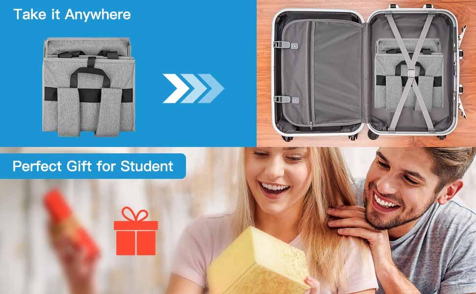 Laundry Backpack Bag, Large 2 in 1 Laundry Hamper Basket for College Students Dorm, Shoulder Straps, Laundry Bag