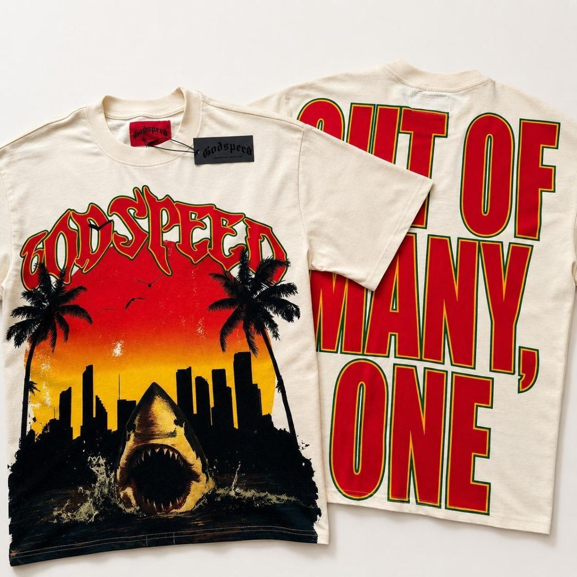 GODSPEED T-shirt Letter Print Short Sleeve Hip Hop Tees Men Couple Style GOD SPEED Round Neck Loose Cotton Casual Tee Streetwear Graphic T Shirt Vintage Tees 2000s Shirts