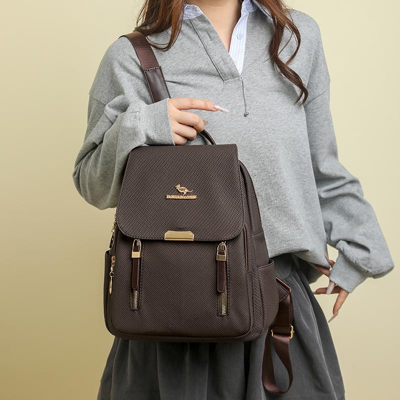2026 New Versatile Fashion Backpack, Soft Leather Bag, Large Capacity, Lightweight Travel Bag, Commuter Backpack, Stylish Shoulder Bag, Fashion Durable Backpack