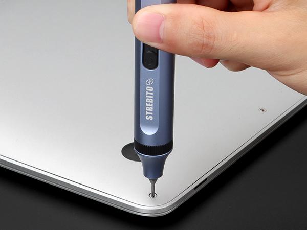 STREBITO 3.7V Mini Electric Screwdriver Set, 42-in-1 Electric Precision Screwdriver, Compact Electric Screwdriver Rechargeable with Display, Small Tool Kit for Electronic Computer Laptop RC Drone  screwdriver set