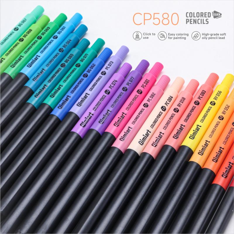 Mechanical Colored Pencils,  Assorted Colors,Mechanical Pencils with Sharpener, Aesthetic Drafting Tools Ideal for Both Beginners 3.0mm, 12/96 Colors