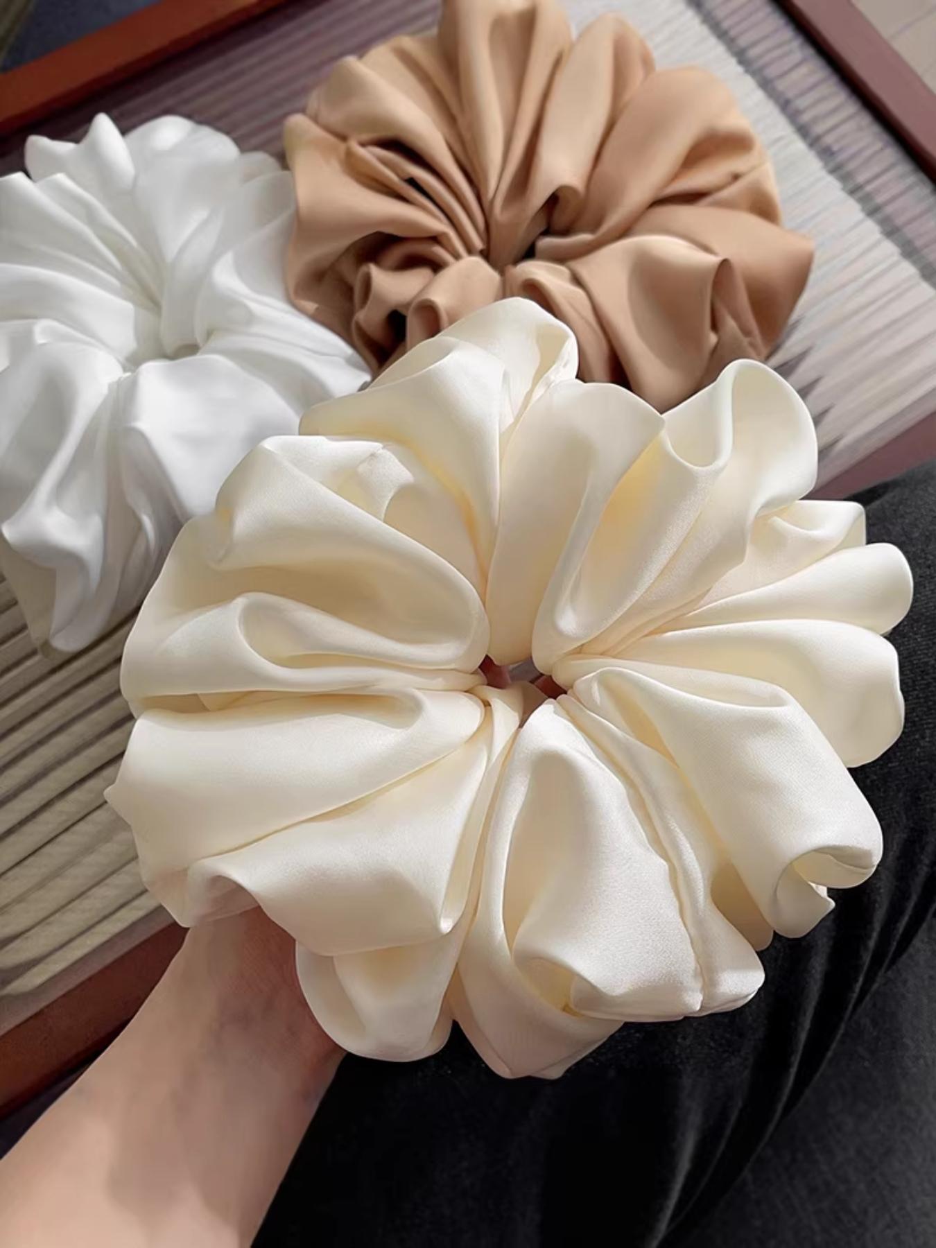 New Arrival Silk-Like Large Hair Elastic, High-End Satin Headband, Party Accessory, Gift Idea, Versatile Hair Tie, 1 Piece