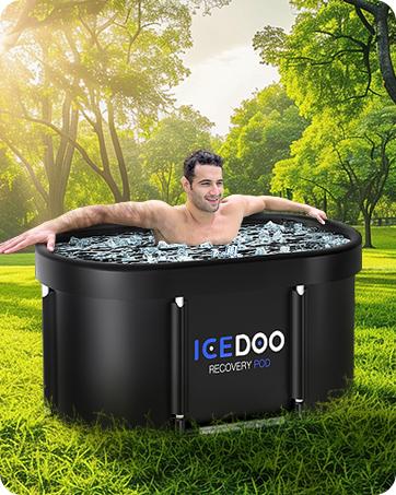 Upgrade XL 129 Gal Large Oval Ice Bath Tub for Athletes,Multiple Layered Portable Outdoor Cold Plunge, Cold Plunge Tub, Cold Plunge, Ice Plunge Tub