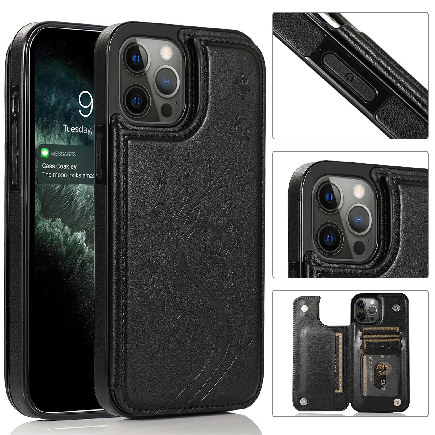 TPU Smartphone Case with Pearl Polka Dot Fantasy Pattern, Card Slot for Bank/Bus Cards - Cellphone Cover, Mobile Phone Accessories, Casing Compatible with iPhone 17/16/15/14/13/12