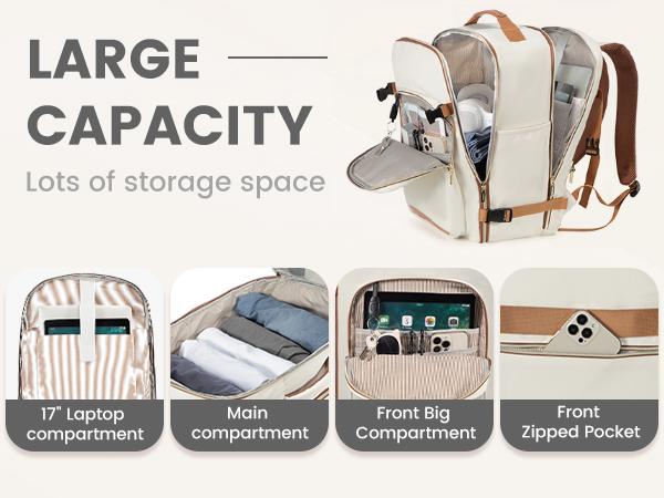 LOVEVOOK Colorblock Carry-On Travel Backpack with 3 Packing Cubes and Laptop Compartment - Personal Item,TSA-Friendly, Airline Approved Travel Bag for Hiking, Overnight, Weekend,Gift for Valentine's Day LOVEVOOK Colorblock Carry-On Travel Backpack with 3 Packing Cubes and Laptop Compartment - Personal Item,TSA-Friendly, Airline Approved Travel Bag for Hiking, Overnight, Weekend,Gift for Valentine's Day