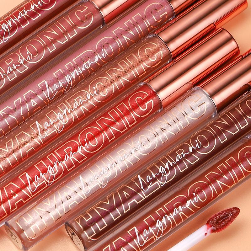 Long Lasting Glitter Lip Gloss, 2 Counts Shimmer Lip Glaze Stick Set, Tinted Moisturizing Liquid Lipstick, Glossy Lip Glaze, Plumping Lipgloss, Summer Makeup