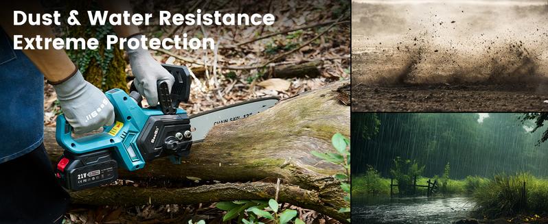 Seesii Chainsaw Cordless 12/16-inch, Electric HandHeld Chain Saw, 12/16-in Portable Chainsaw Battery Powered Saws for Trees Wood Cutting, 2 x 4.0Ah Battery and Charger Included CS16   #TikTokShopBlackFriday