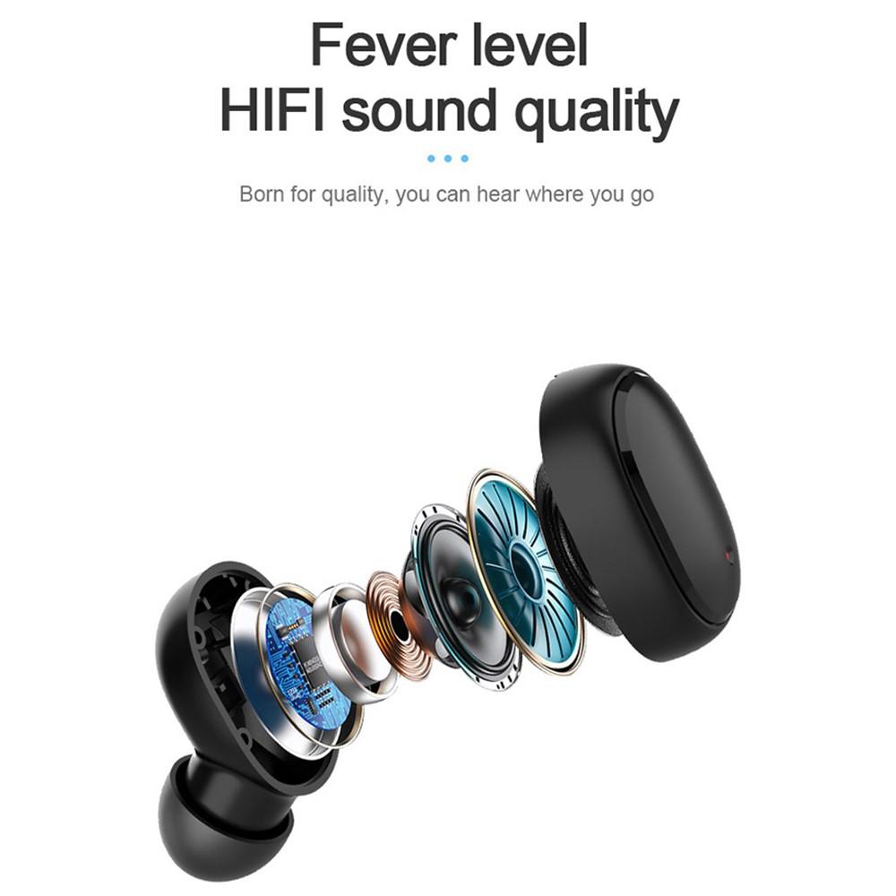 Wireless Earphone, In-ear Design Earphone with Charging Case, Noise Cancelling Headphone for Gaming, Sports, Office, Home, Audio