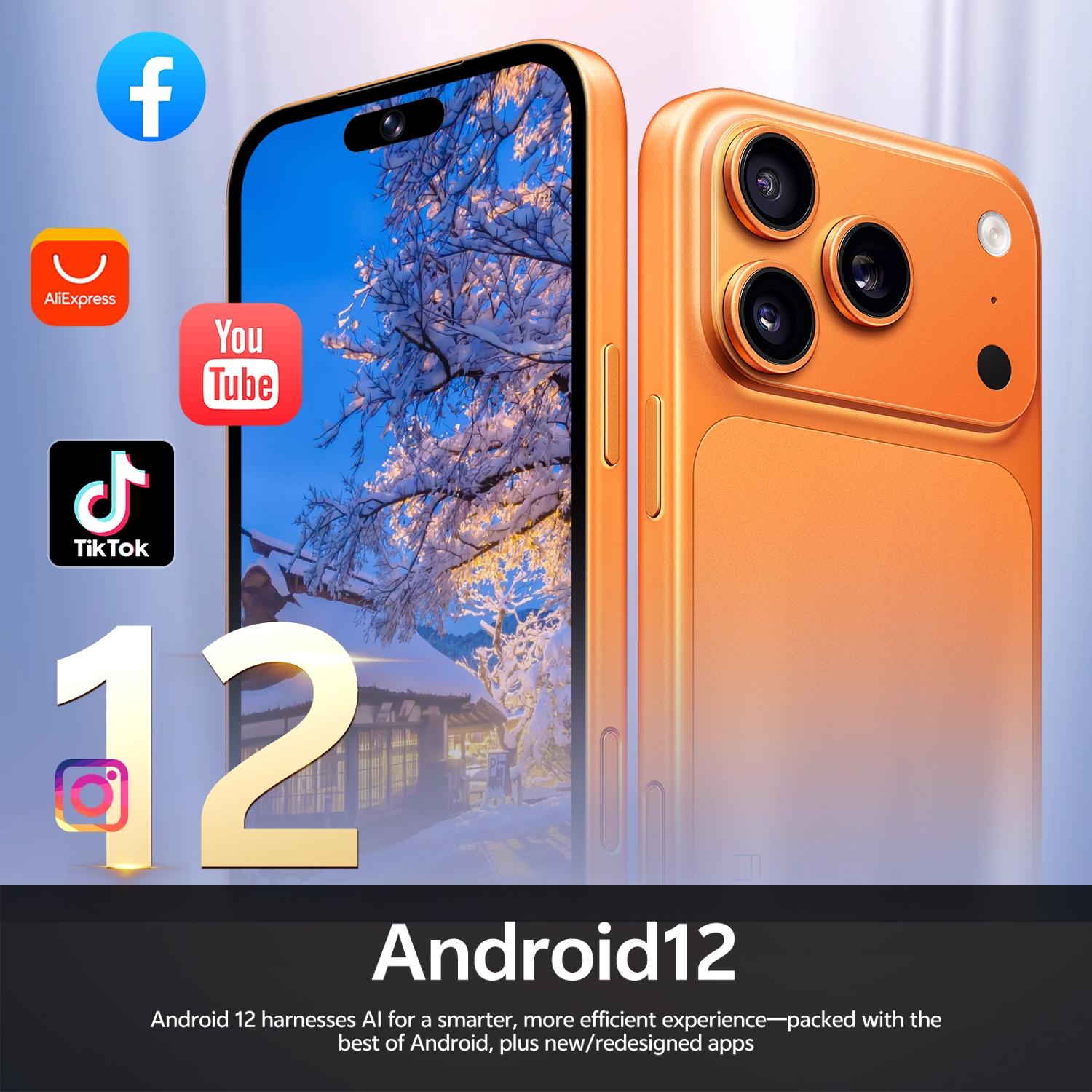 Astarry-17 Pro Max Smartphone, Android Mobile Phones, 6.75-Inch Screen, 3GB RAM + 32GB ROM, Android 12, 4100mAh Battery, 5MP Front Camera, 13MP Rear Camera