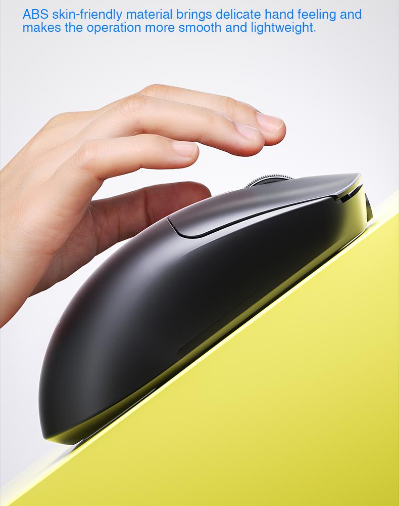 AULA SC680 Wireless Gaming Mouse, Tri-Mode 2.4G/BT5.0/USB-C Gaming Mouse, 10000 DPI Rechargeable Wireless Mouse, Gaming Mouse with 6 Programmable Buttons and Summer Anti-Slip Stickers, Office Desktop Laptop Accessories Ergonomic Mechanical Keyboard