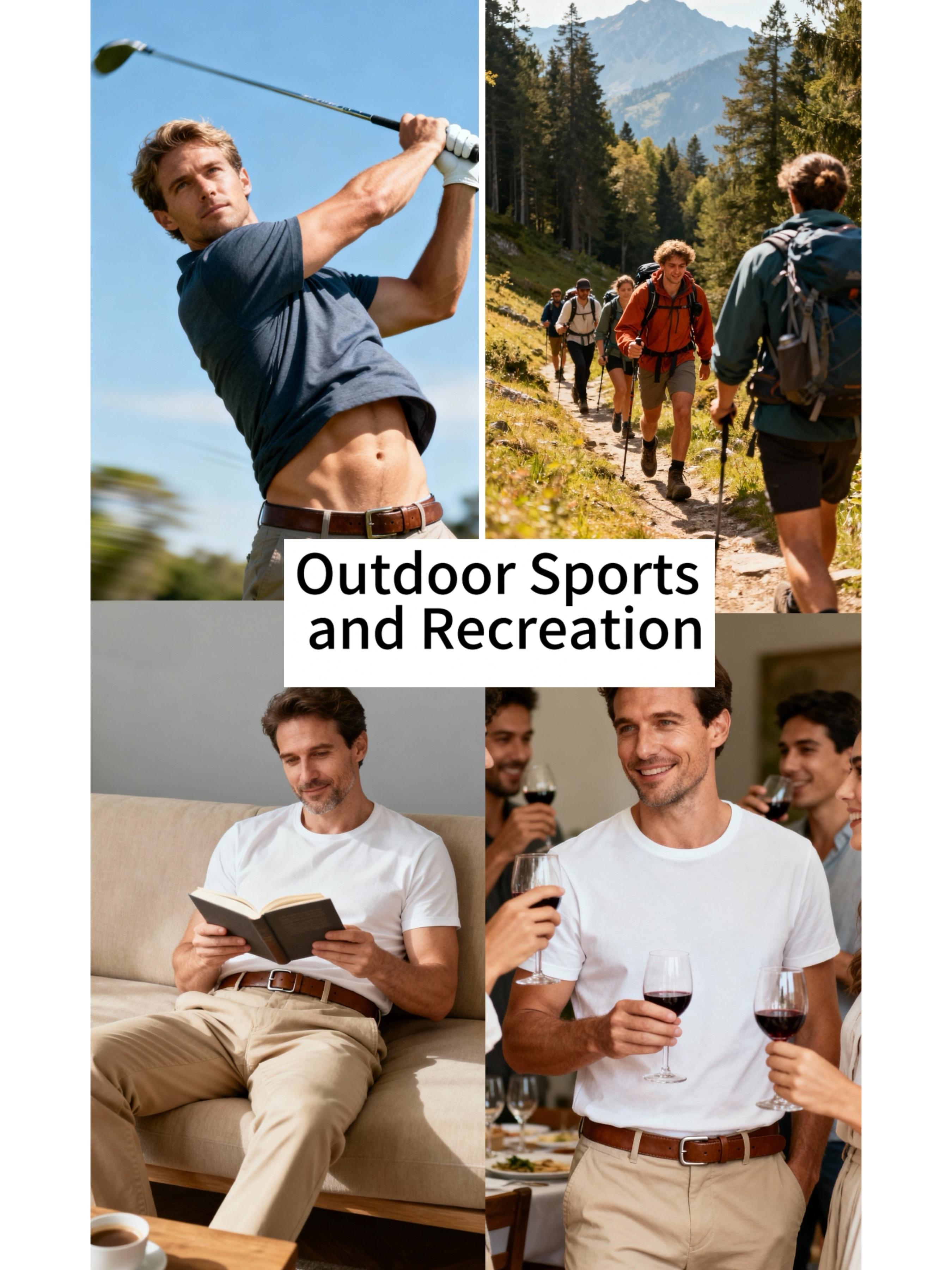 Men's Zipper Nylon Belt with Alloy Buckle, Automatic Stretch Golf Waistband, Outdoor Tactical Hiking Belt, Durable and Comfortable Design