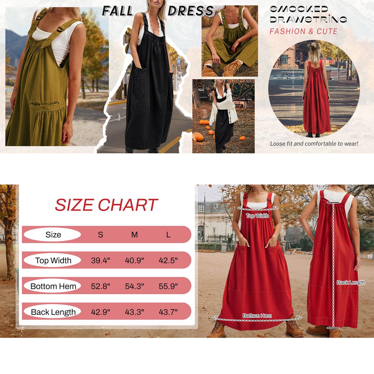 SCUSTY Women's Plus Size Apricot Cotton Barrel Midi Dress with Adjustable Straps & Big Pockets for Summer Casual Wear