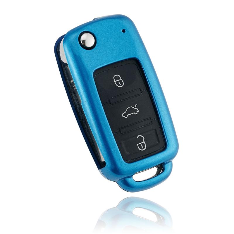 ABS Car Key Case Cover Car Key Protector For Volkswagen VW Polo Golf Passat Tiguan Beetle Caddy T5 Up Eos Skoda Octavia