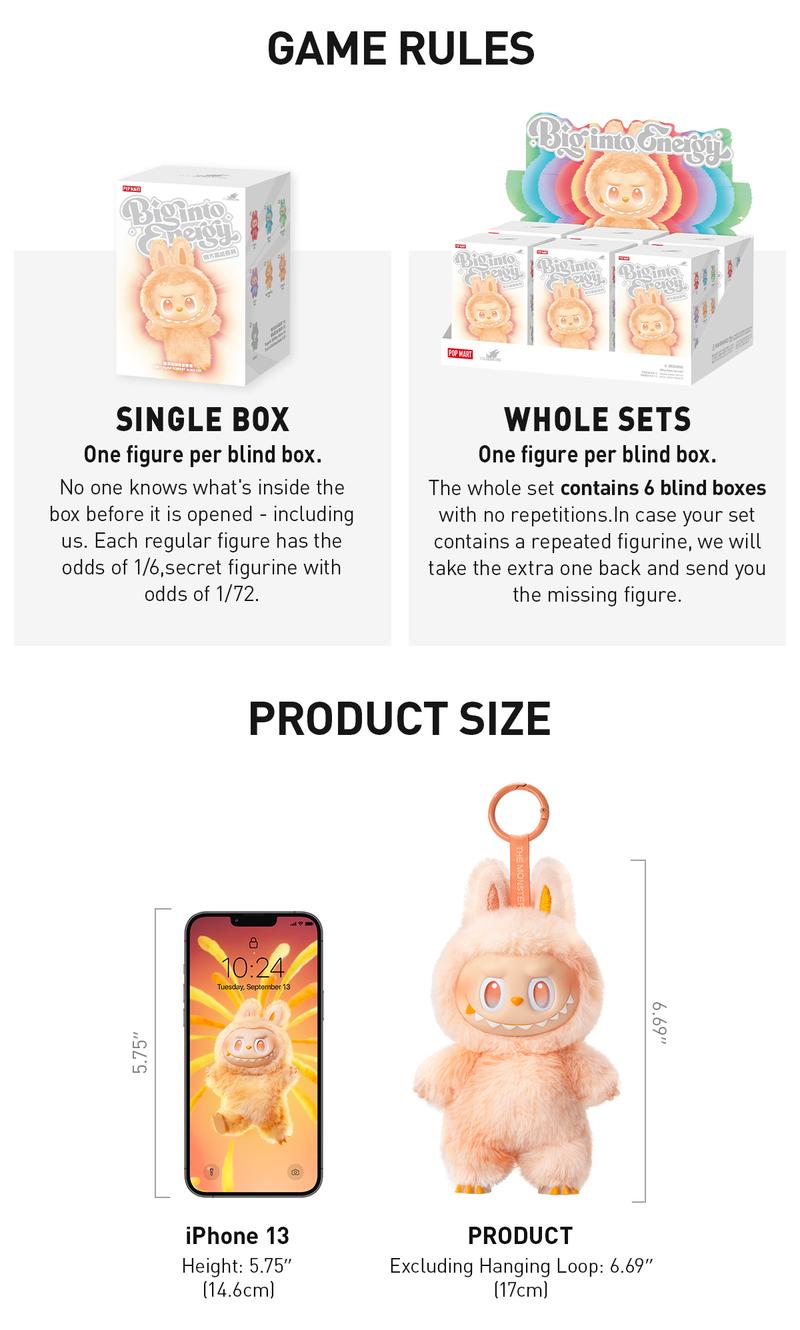 [Creator] - THE MONSTERS Big into Energy Series-Vinyl Plush Pendant Blind Box