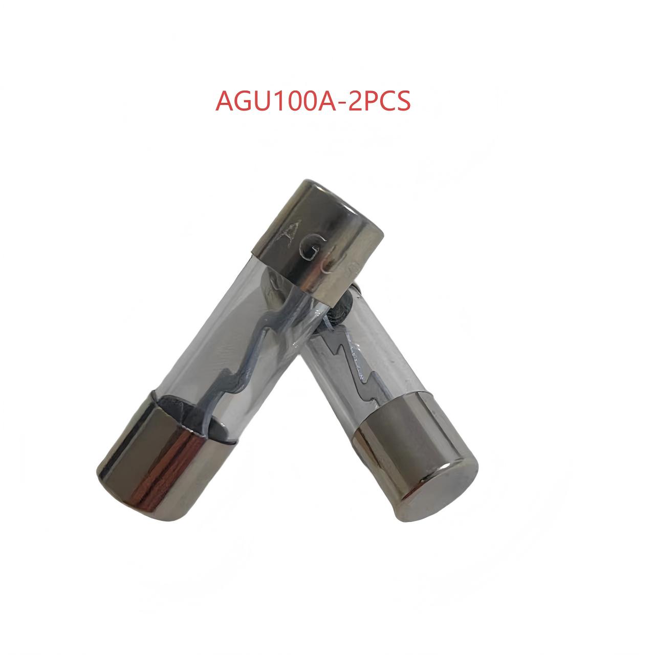 （2 pack）AGU Glass Tube Fuse 10*38mm/0.39*1.5inch，Nickel Plated，15Amp Specifications Available，Suitable for Cars，Trucks，Boats，Motorcycles，SUVs