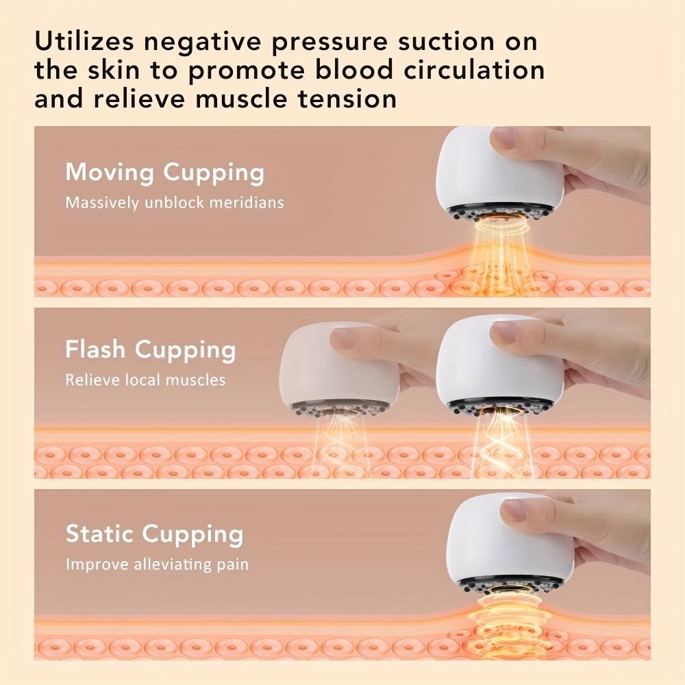 4in 1 Electric Scraping Instrument 9 Hot Compress Cupping Vacuum Suction Cupping Machine Dredge Meridians Remove Dampness