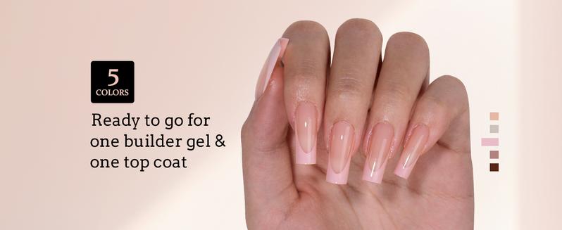 BTArtboxnails XCOATTIPS French Tips - 150pcs Fall Press On Nails Square or Almond or Coffin, Skin Tones Long Fake Nails, Soak Off Soft Gel Acrylic Nail Extensions Outdoorfun Beauty Products