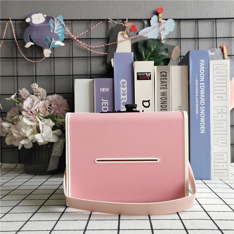 Password Safe Box with Handle, PU Leather, Large Capacity Storage, Home Security Cabinet, Portable Outdoor Wallet, Perfect Gift