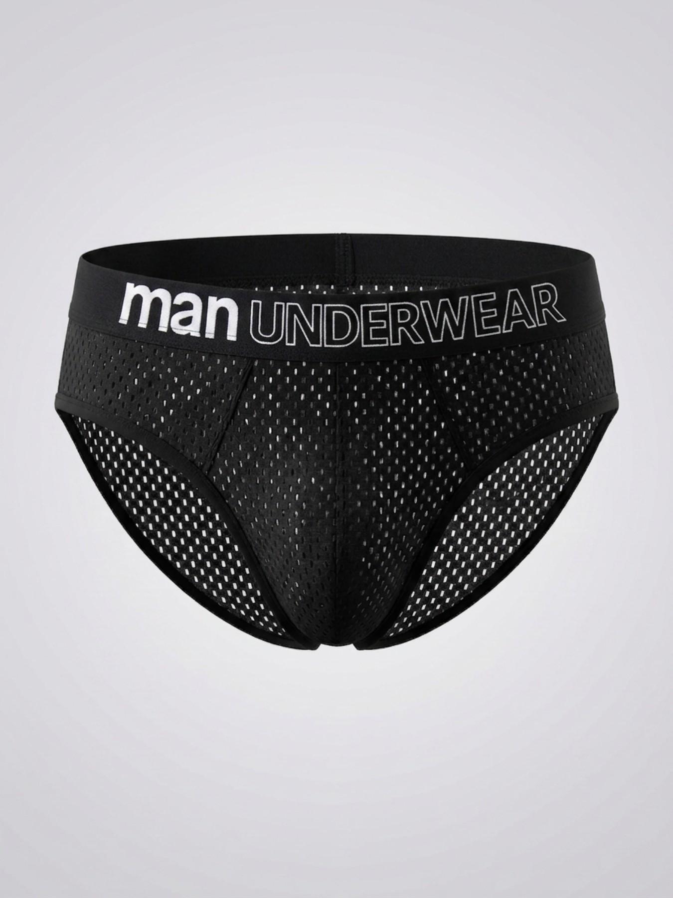 6pcs Briefs for Men, Plus Size Summer Ice Silk Mesh Breathable Soft Underwear, Soft Comfortable Fit, Ideal for Tall and Heavy-Set Men, Breathable Comfy Underwear