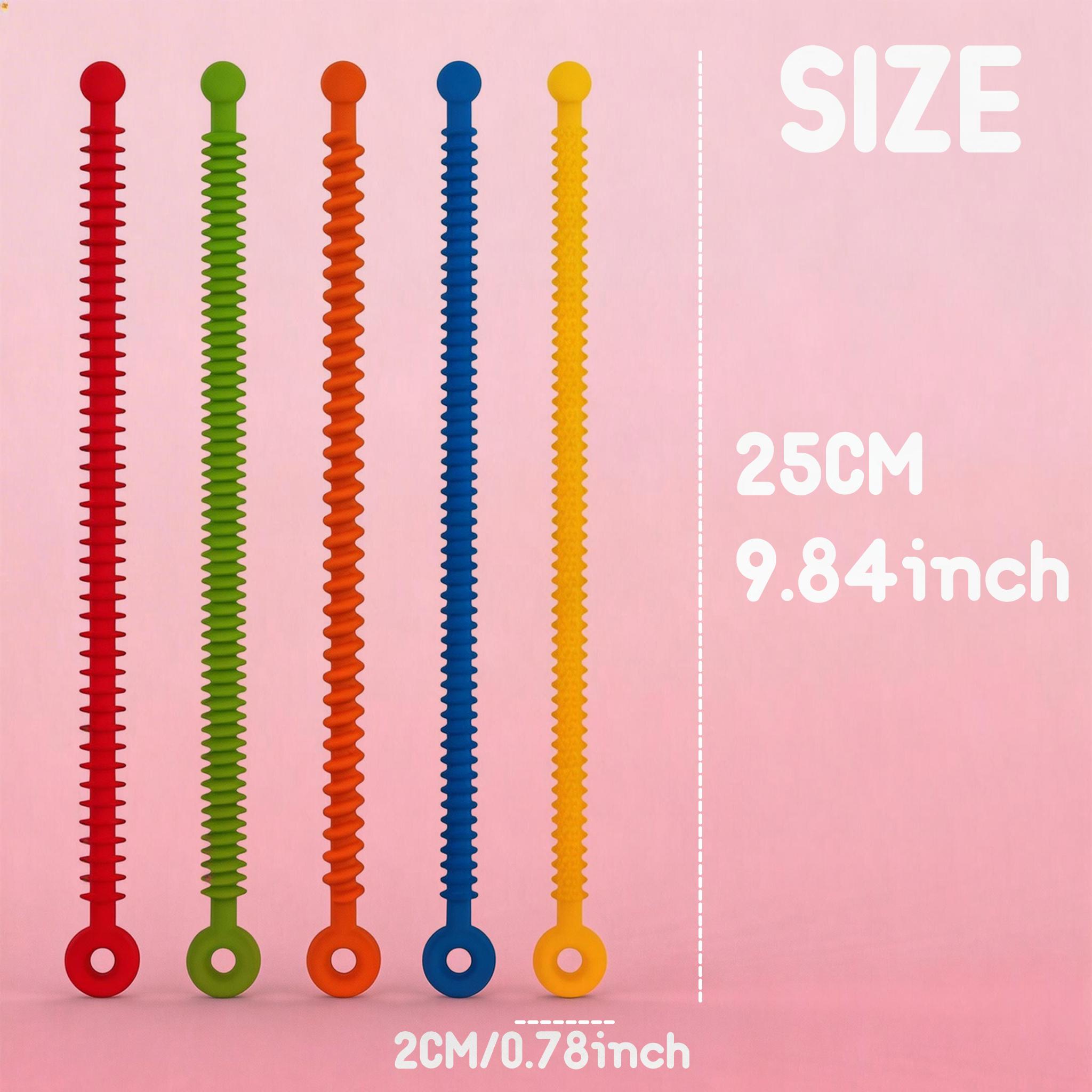 5/10/15pcs of Interesting Wristband Sensory Toys,Easter Basket Stuffers - Sensory Stretchy Strings - Stimulating Fidget Toys for Toddlers - Easter Gifts for Kids - Non-Mouthable 3+ - Super Sensory