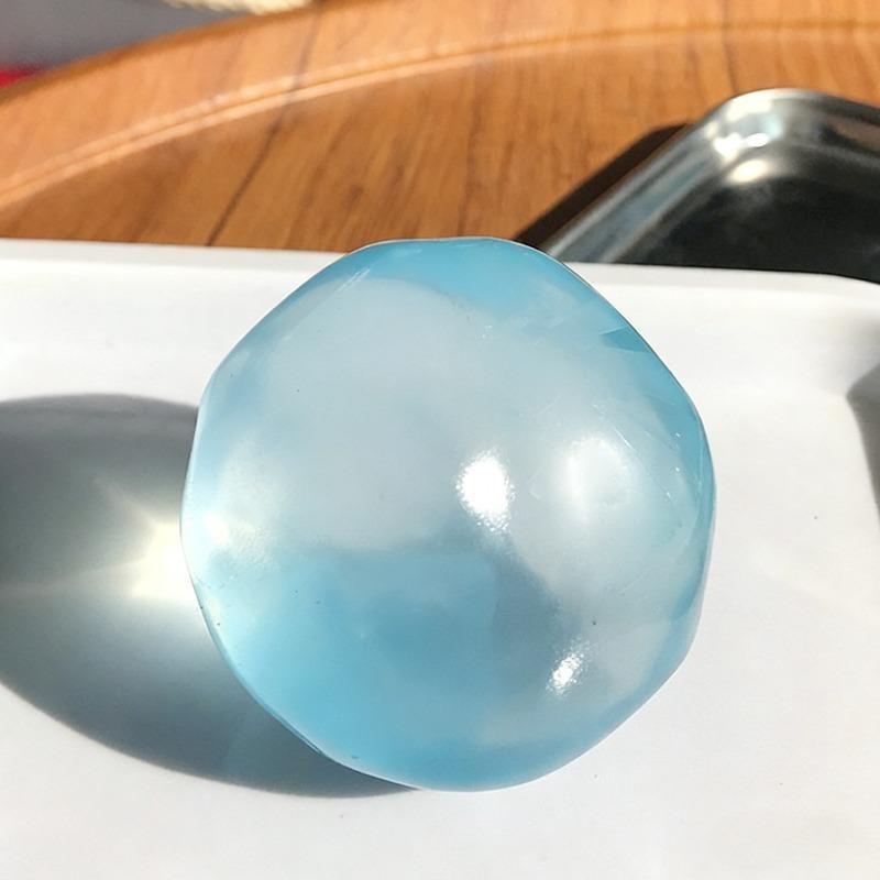 Transparent Squishy Plastic Mochi Fidget Toys with Coconut Oil & Maltose, Anti-Stress Sensory Squeeze Toys, Stress Ball Party Gifts for Adults