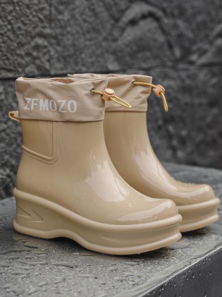 Women's Waterproof Non-slip Rain Boots, Fashionable Design Rain Boots for Outdoor, Casual Rain Shoes for Women & Girls, Footwear, Waterproof Wellington Boots