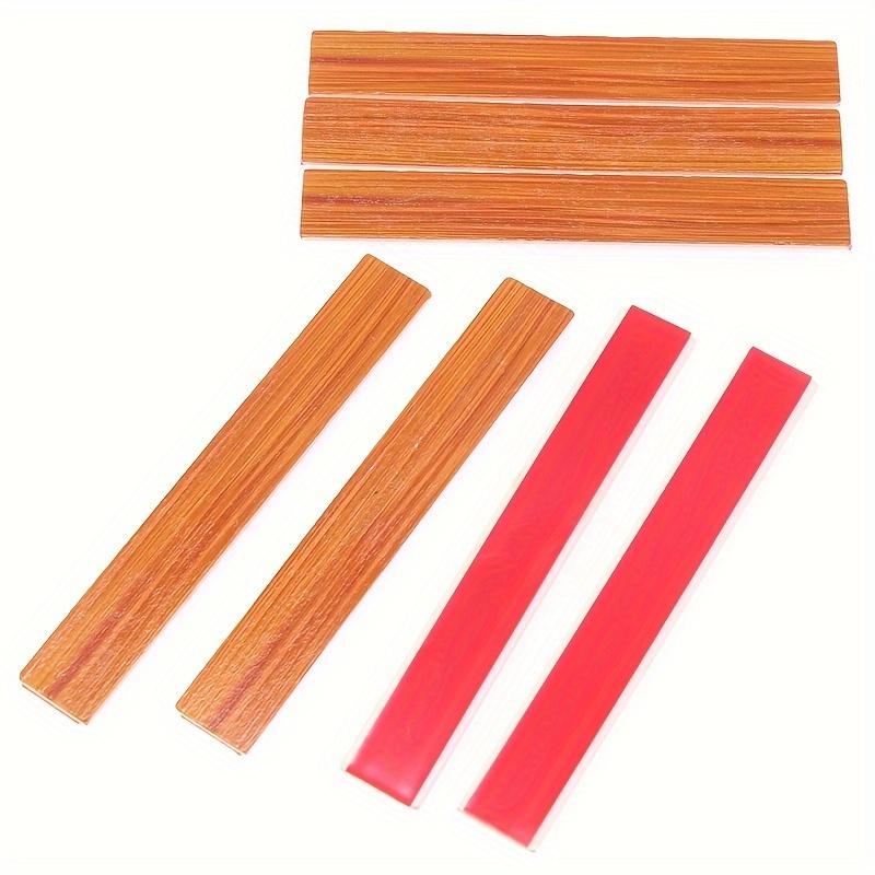 20pcs Dollhouse Miniature Wood Flooring Peel & Stick Planks with Realistic Wood Grain for BJD Kitchen Scene, Perfect Craft Gift