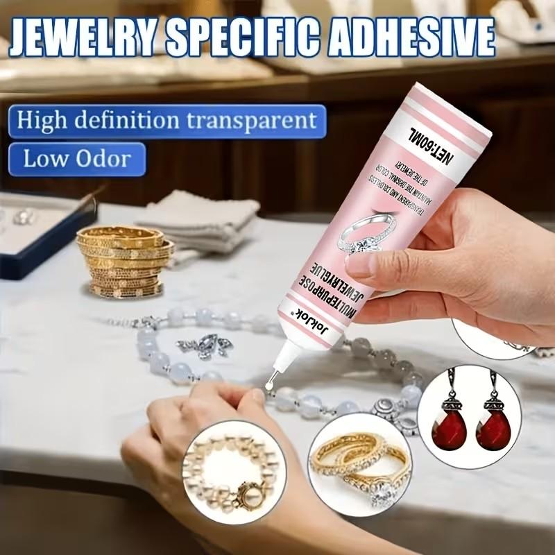Jewelry Making Glue, Strong Adhesive for Nail Art, Transparent After Curing, Suitable for Metal, Plastic, Ceramic, Rubber, Jewelry