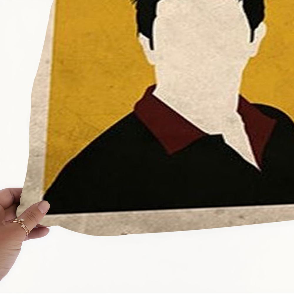 1pc Artistic Multi-Colored Block Group Silhouette Flannel Blanket, Ultra Soft Breathable Anti-Pilling Throw, Warm Cozy Fleece for Bed, Couch, Dorm, Movie Night, Outdoor, Car, Adult Men Women Gi