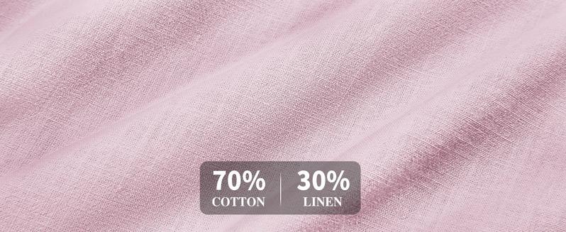 Runcati Mens Linen Shirts Casual Cotton 3/4 Sleeve Regular-Fit Henley T-Shirt Summer Lightweight Beach Yoga Tops