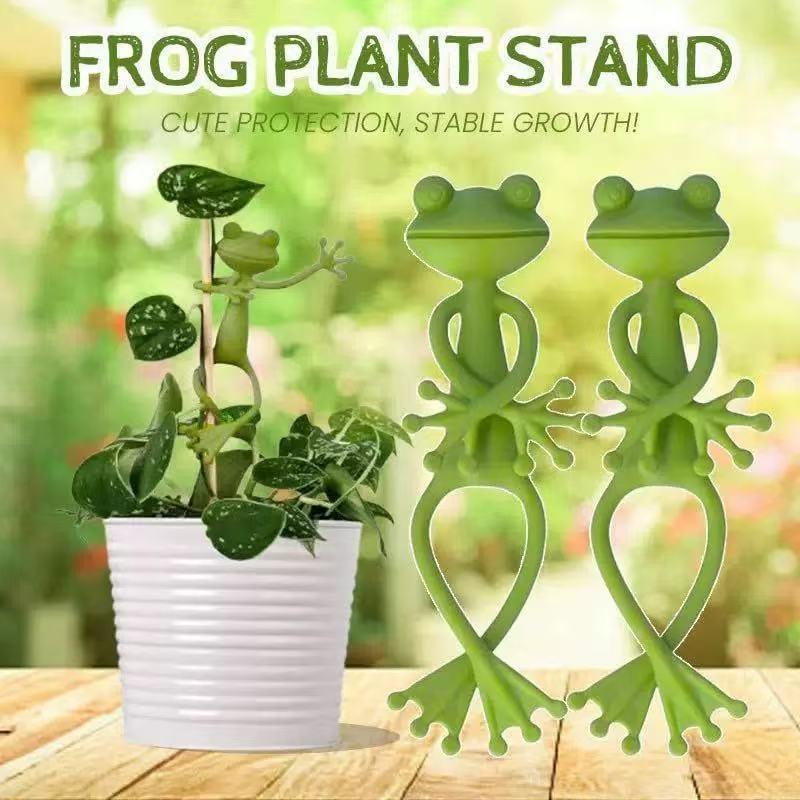 Frog Plant Stand Holder - Cute Flower Pot Clips for Climbing Plants, Indoor Outdoor Use, Stable Support to Make Plants Grow Upright Frog Plant Stand Holder - Cute Flower Pot Clips for Climbing Plants, Indoor Outdoor Use, Stable Support to Make Plants Grow Upright