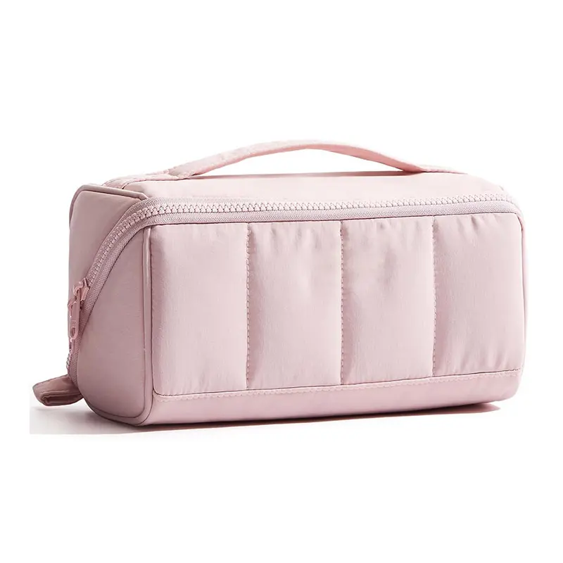 Women's Fluffy Lightweight Travel Cosmetic Bag with Drawstring - Open Organizer, Multi-Purpose Portable Storage Pouch for Daily & Trip Use (Sports & Outdoor Gym Accessory)