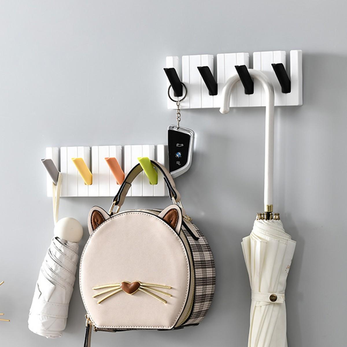 1 piece piano hook wall sticking umbrella key bag wrap coat hat hanger hook hook kitchen hook storage rack