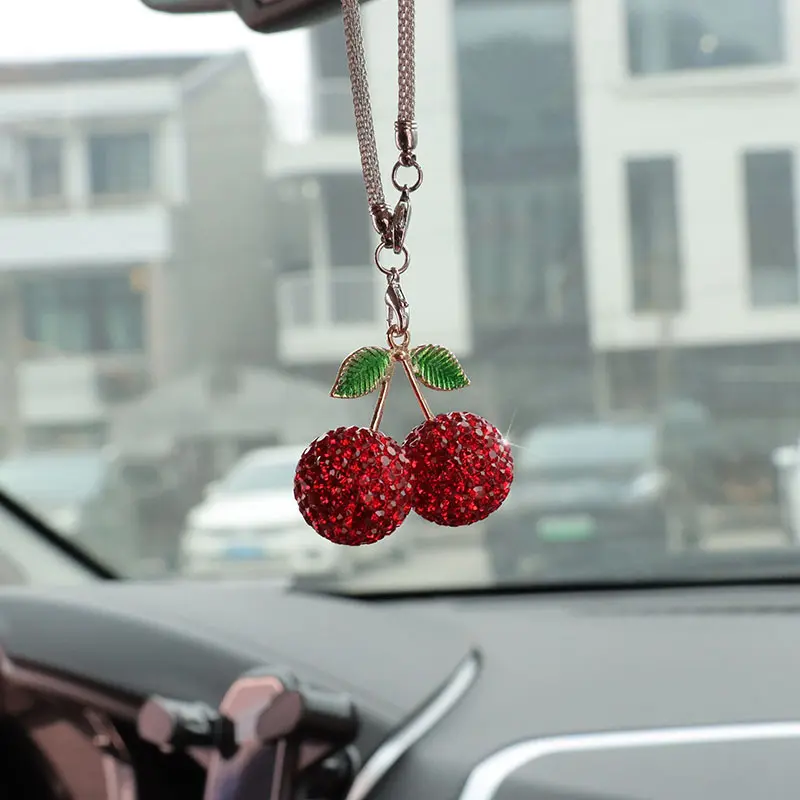 Big red cherry car pendant