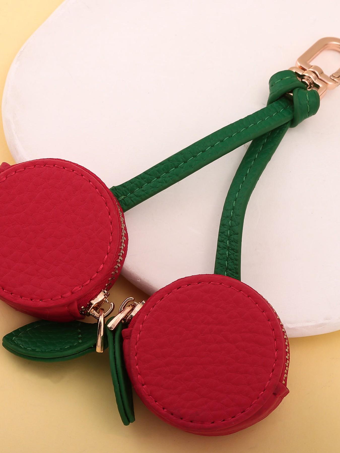 Creative Cute Fruit Bag Charm, Adorable Strawberry Lemon Blueberry Cherry Apple Peach Keychain, Perfect Gift for Fruit Lovers