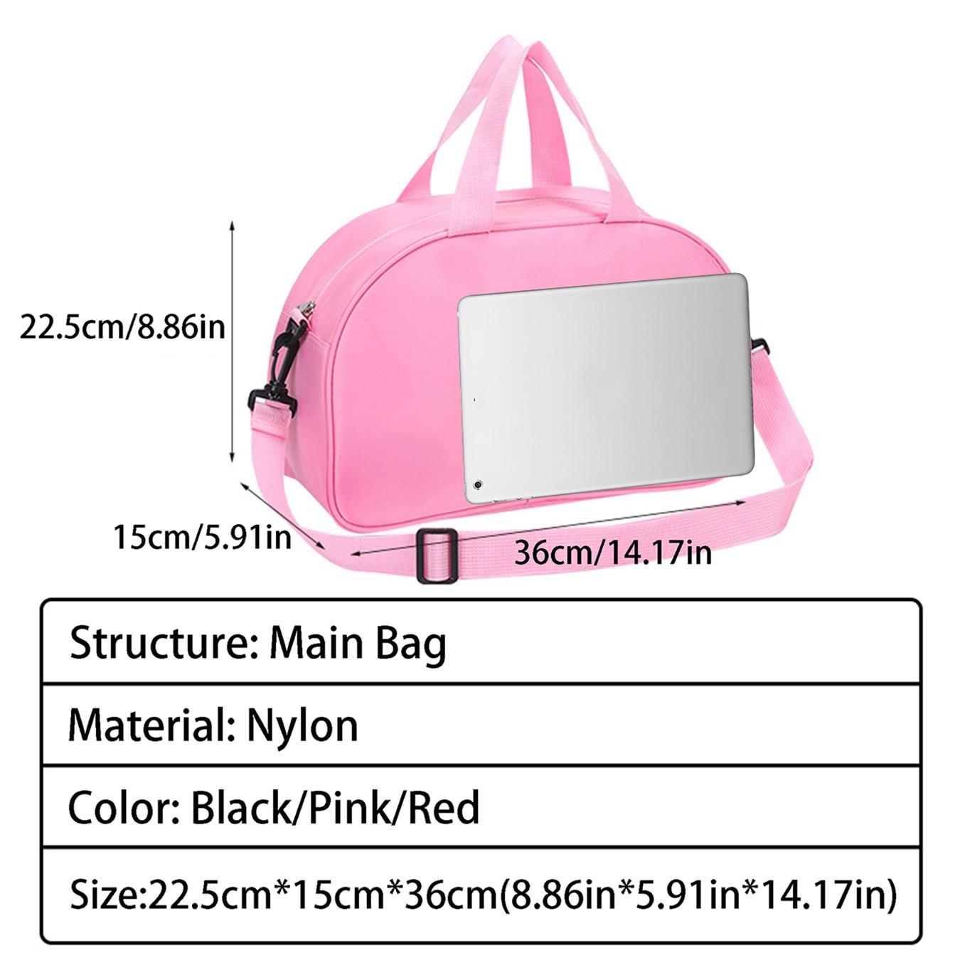 Multifunctional Dancer Wing Print Dance Bag, Unisex Lightweight Travel Backpack, Large Capacity Short Trip Bag, Ideal for Dance Competitions, Vacations, Gifts